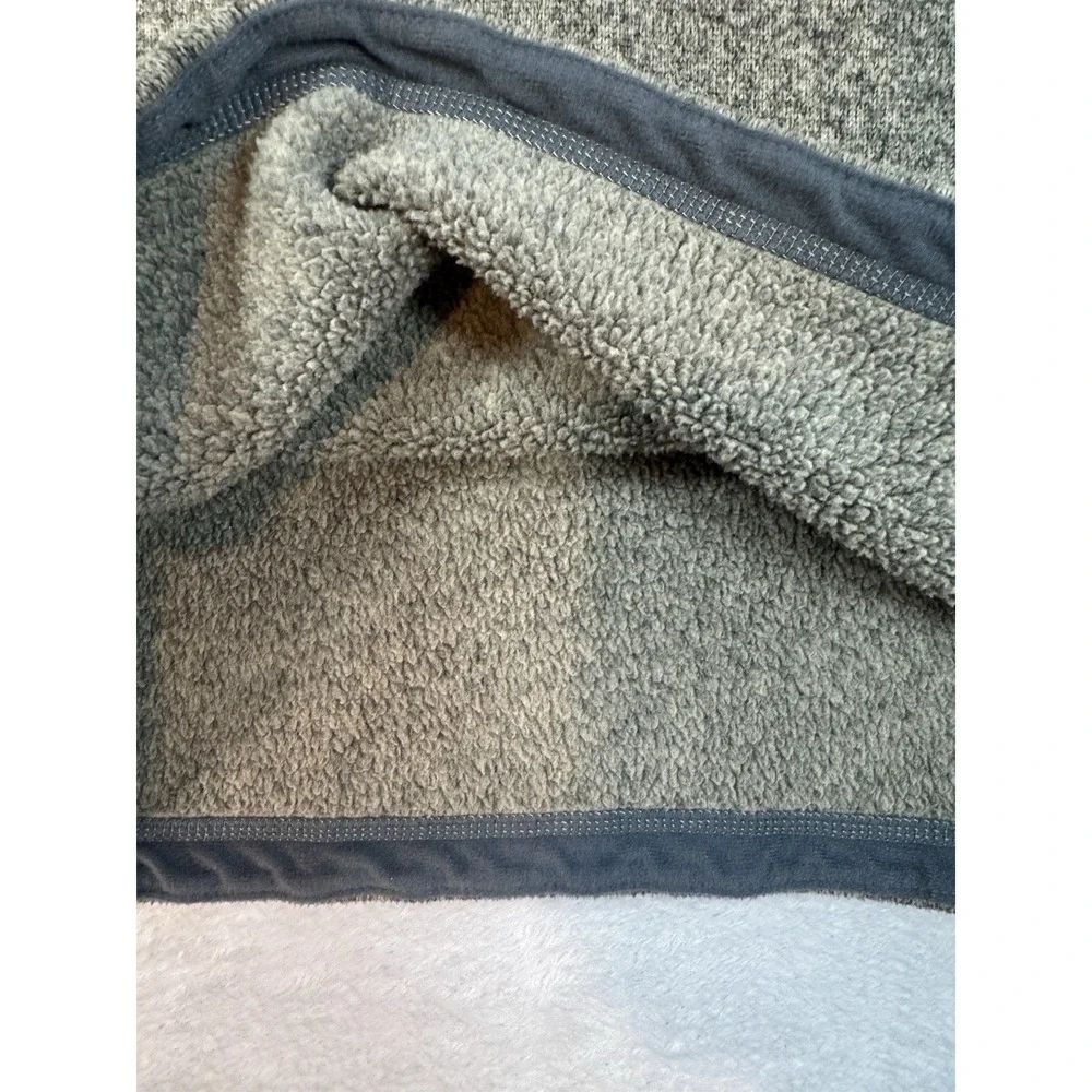 The North Face Sweater Men M Gray‎ 1/4 Zip Fleece Jacket Pullover Outdoor Hiking